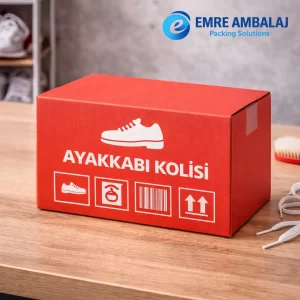 baskılı ayakkabı kolisi logolu ayakkabı kutusu karton ayakkabı kutusu e ticaret ayakkabı kolisi