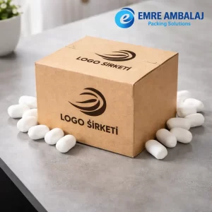 kraft baskılı koli özel logolu karton kutu e ticaret kargo kutusu kraft koli
